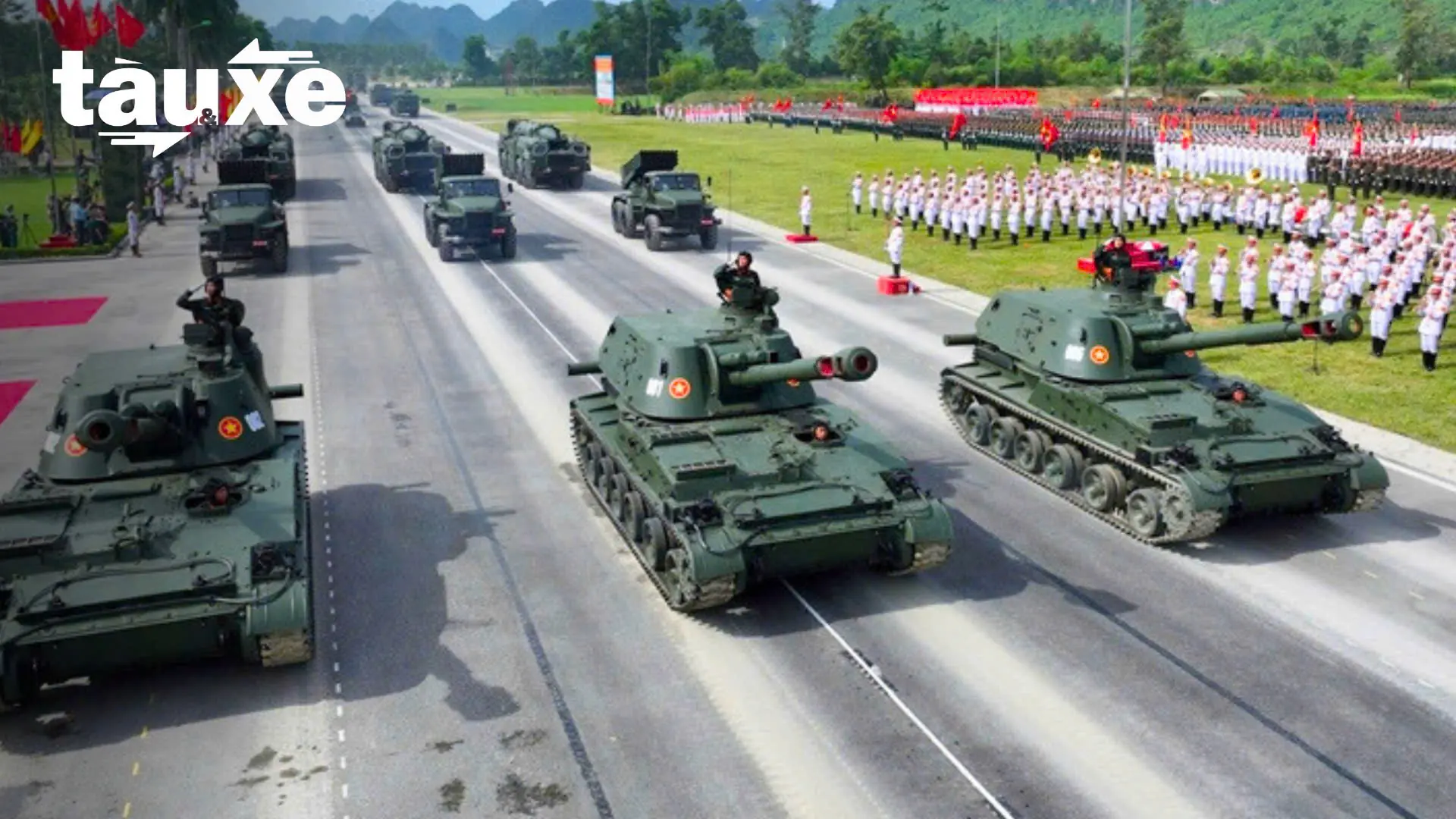 Dàn xe tăng, khí tài hợp luyện chuẩn bị cho lễ diễu binh | Bản tin Tàu và Xe | 05/08/2025